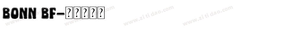 Bonn BF字体转换
